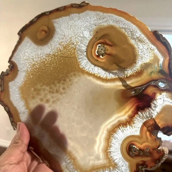 4 huge agate stone slices - Picture 9 of 14
